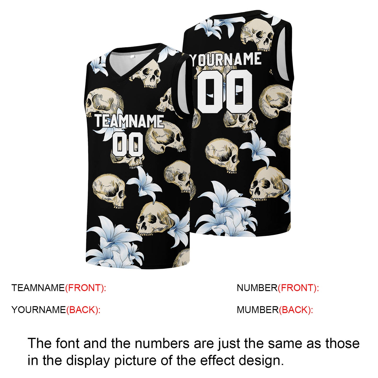 Custom basketball jersey for men and women. Stitched and printed name, number and logo