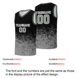 Custom basketball jersey for men and women. Stitched and printed name, number and logo Black&Gray