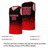 Custom basketball jersey for men and women. Stitched and printed name, number and logo Black&Red