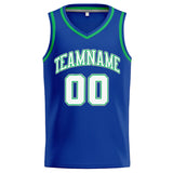 Custom Stitched Basketball Jersey for Men, Women And Kids Royal-Navy-White-Kelly Green