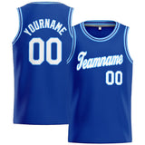 Custom Stitched Basketball Jersey for Men, Women And Kids Royal-Light Blue-White