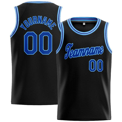 Custom Stitched Basketball Jersey for Men, Women And Kids Black-Royal-White