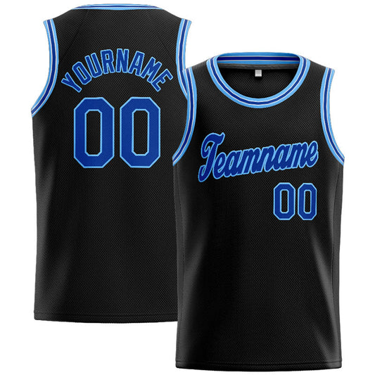 Custom Stitched Basketball Jersey for Men, Women And Kids Black-Royal-White