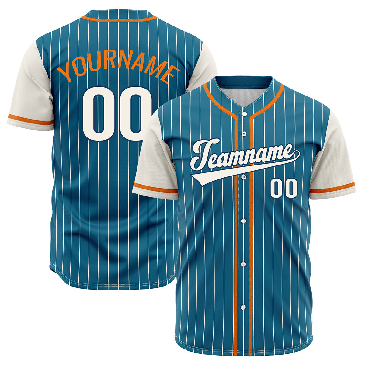 Custom Blue Off White Hip Hop Baseball Jersey Stitched Printed - Personalized Name Number Shirts #BB-0919-0043