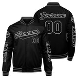 Custom Black Grey Varsity Jackets for Men Women Youth Personalized Letterman Jackets