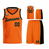 Custom Orange Black Basketball Jersey for Men Women Adult Youth Stitched Name Number Logo