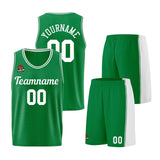 Custom Kelly Green White Basketball Jersey for Men Women Adult Youth Stitched Name Number Logo
