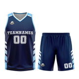 Custom Blue White Basketball Jersey Uniform Suit Printed Your Logo Name Number