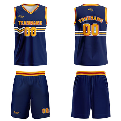 Custom Blue Yellow White Red Basketball Jersey Uniform Suit Printed Your Logo Name Number