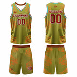 Custom Army Green Basketball Jersey Uniform Suit Printed Your Logo Name Number