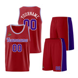 Custom Burgundy Purple Basketball Jersey for Men Women Adult Youth Stitched Name Number Logo