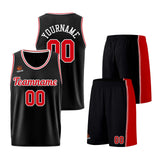 Custom Black-Red Basketball Jersey for Men Women Adult Youth Stitched Name Number Logo