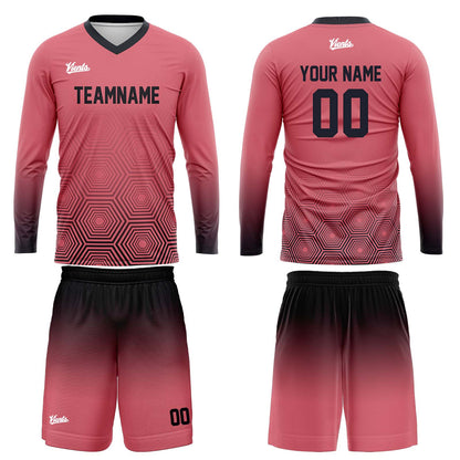 Custom Dark Gray Light Pink Basketball Soccer Football Shooting Long T-Shirt for Adults and Kids