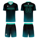 Custom Green Uniform Jersey Kids Adults Personalized Set Jersey Shirt