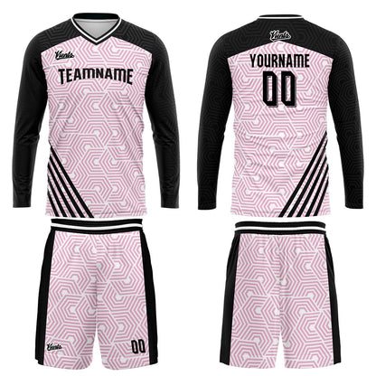 Custom Black Pink Basketball Soccer Football Shooting Long T-Shirt for Adults and Kids