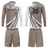 Custom Moon Gray Basketball Soccer Football Shooting Long T-Shirt for Adults and Kids