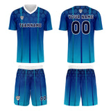 Custom Blue Uniform Jersey Kids Adults Personalized Set Jersey Shirt