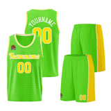 Custom Neon Green-Yellow Basketball Jersey for Men Women Adult Youth Stitched Name Number Logo