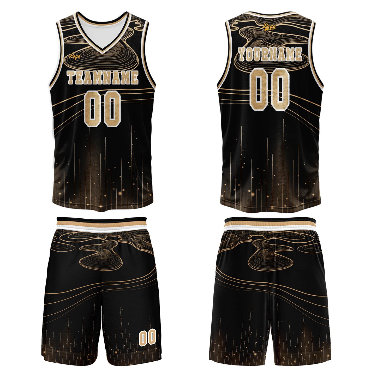 Custom Black Flesh Basketball Jersey Uniform Suit Printed Your Logo Name Number