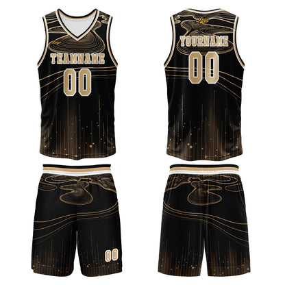 Custom Black Flesh Basketball Jersey Uniform Suit Printed Your Logo Name Number