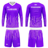 Custom Purple White Basketball Soccer Football Shooting Long T-Shirt for Adults and Kids
