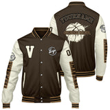 Custom Brown Cream Varsity Jackets for Men Women Youth Personalized Letterman Jackets