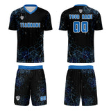 Custom Blue Uniform Jersey Kids Adults Personalized Set Jersey Shirt