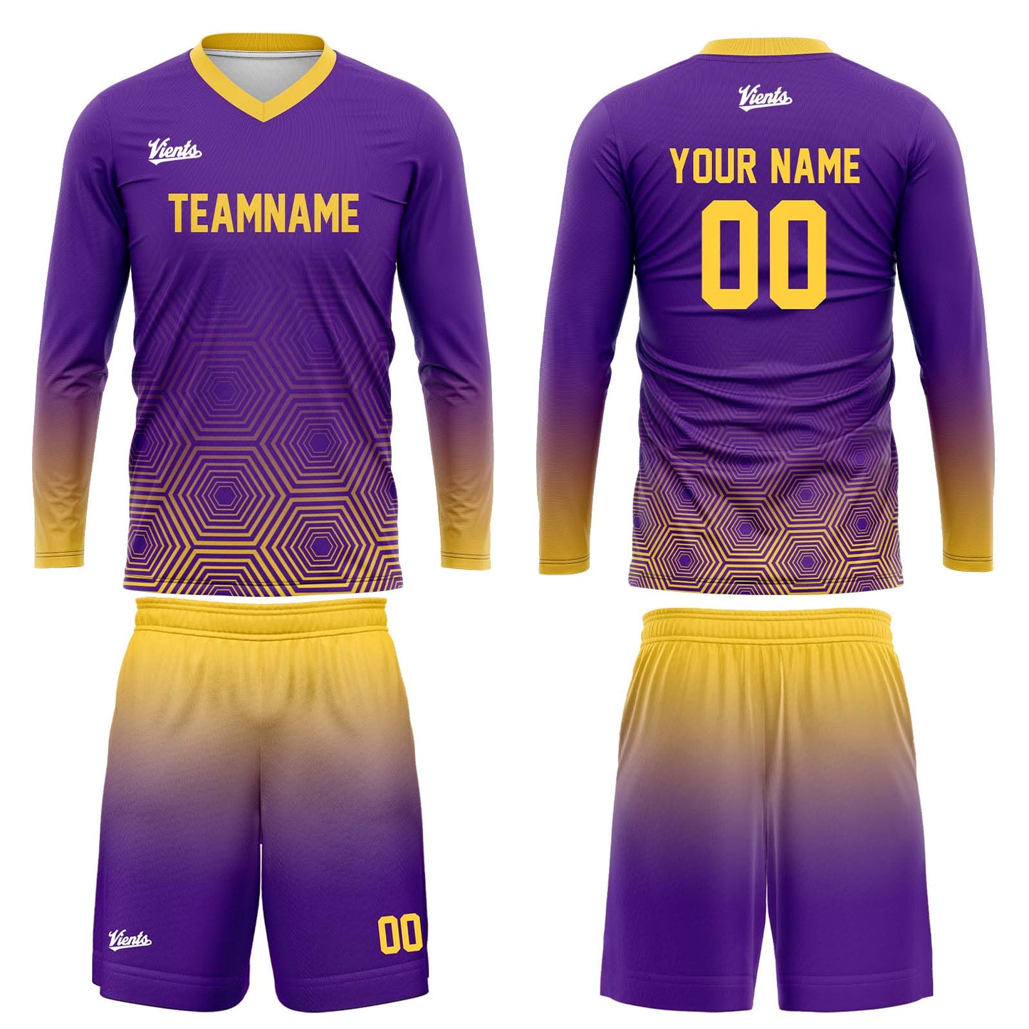 Custom Yellow Purple Basketball Soccer Football Shooting Long T-Shirt for Adults and Kids