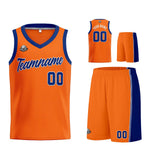Custom Orange Royal Basketball Jersey for Men Women Adult Youth Stitched Name Number Logo