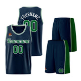 Custom Dark Blue-Green Basketball Jersey for Men Women Adult Youth Stitched Name Number Logo