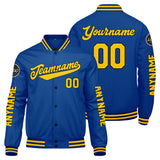 Custom Royal Yellow Varsity Jackets for Men Women Youth Personalized Letterman Jackets