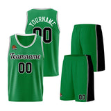 Custom Kelly Green Black Basketball Jersey for Men Women Adult Youth Stitched Name Number Logo