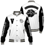 Custom White Black Varsity Jackets for Men Women Youth Personalized Letterman Jackets