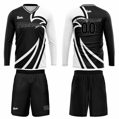 Custom Black Basketball Soccer Football Shooting Long T-Shirt for Adults and Kids