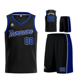 Custom Black Royal Basketball Jersey for Men Women Adult Youth Stitched Name Number Logo