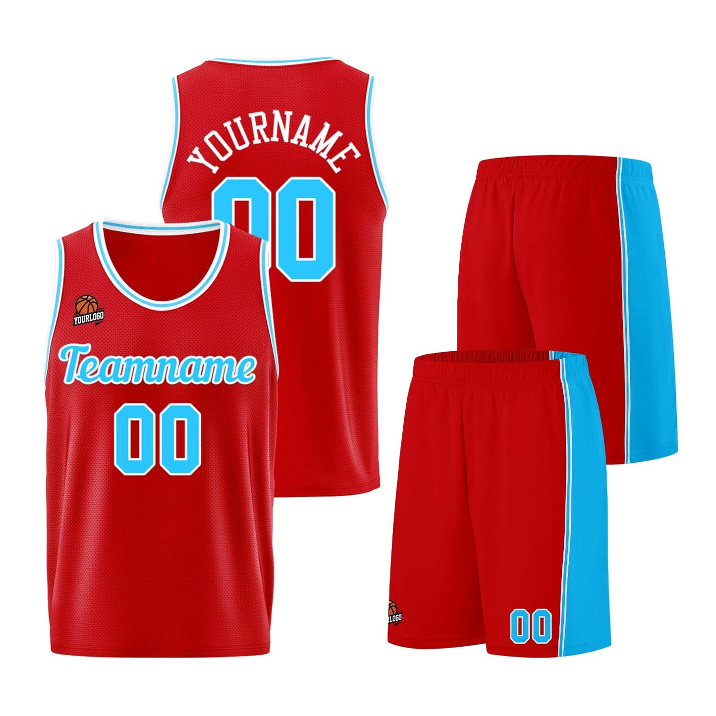 Custom Red Royal Basketball Jersey for Men Women Adult Youth Stitched Name Number Logo