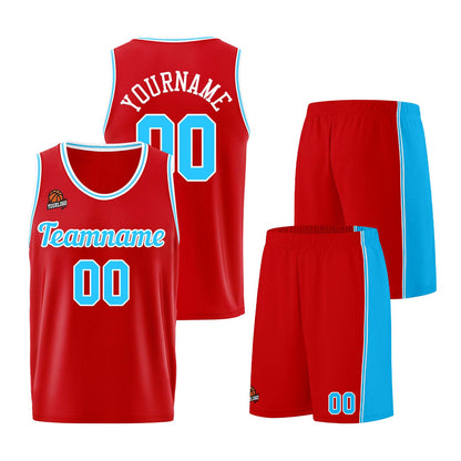 Custom Red Royal Basketball Jersey for Men Women Adult Youth Stitched Name Number Logo