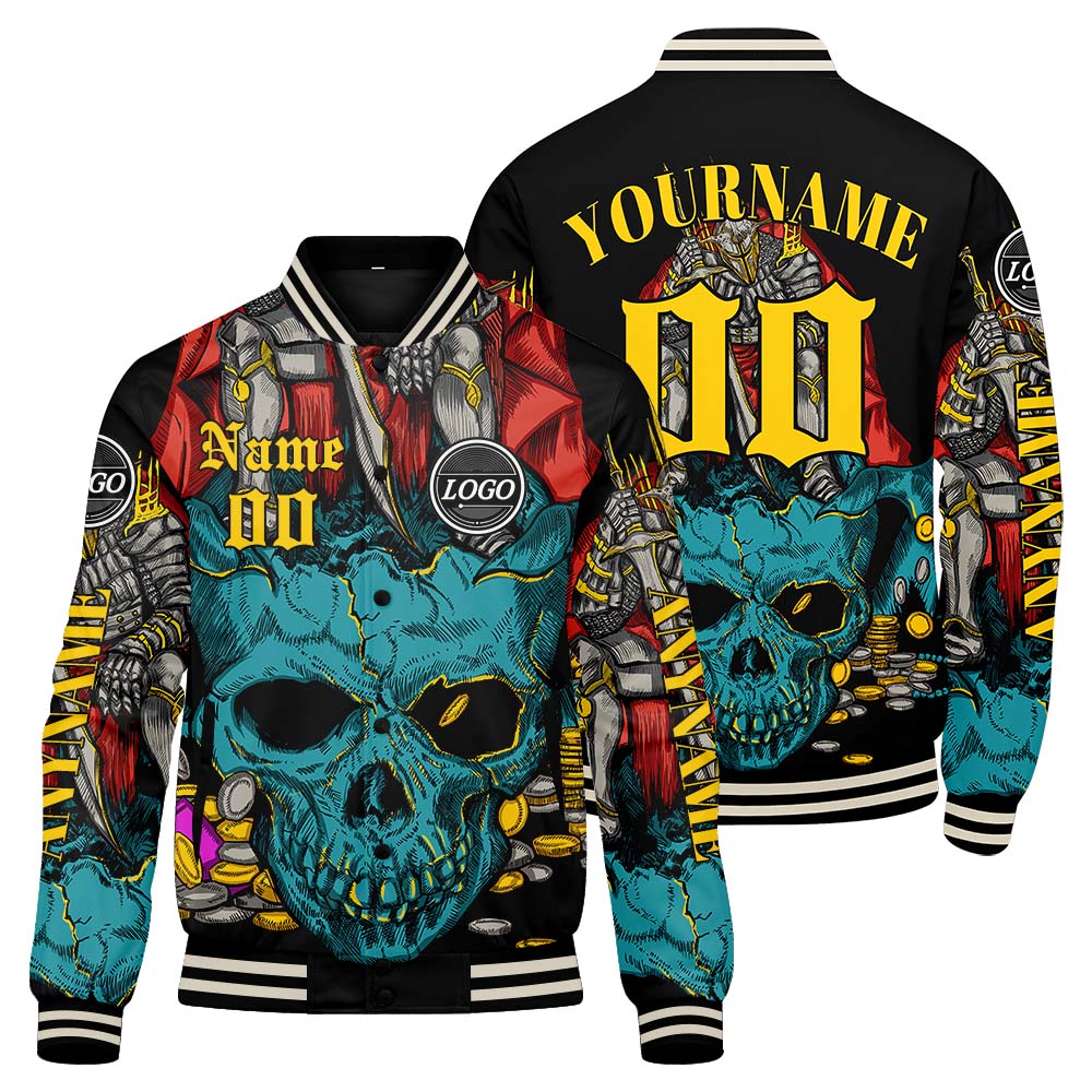 Custom Teal Yellow Varsity Jackets for Men Women Youth Personalized Letterman Jackets