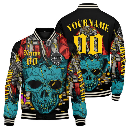 Custom Teal Yellow Varsity Jackets for Men Women Youth Personalized Letterman Jackets