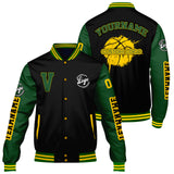 Custom Black Green Varsity Jackets for Men Women Youth Personalized Letterman Jackets