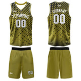Custom Yellow Basketball Jersey Uniform Suit Printed Your Logo Name Number