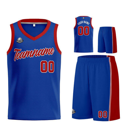 Custom Royal Red Basketball Jersey for Men Women Adult Youth Stitched Name Number Logo