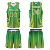 Custom Green Basketball Jersey Uniform Suit Printed Your Logo Name Number
