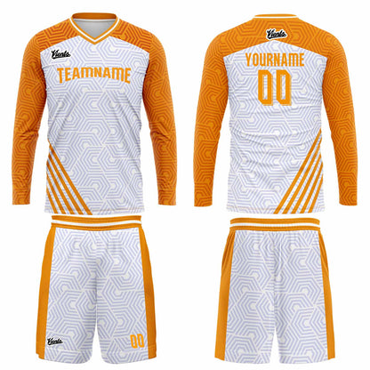 Custom Orange Basketball Soccer Football Shooting Long T-Shirt for Adults and Kids