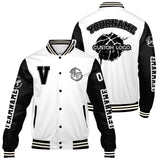 Custom White Black Varsity Jackets for Men Women Youth Personalized Letterman Jackets