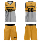 Custom Orange Grey Black Basketball Jersey Uniform Suit Printed Your Logo Name Number