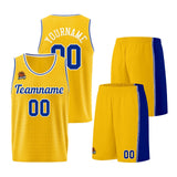 Custom Yellow Royal Basketball Jersey for Men Women Adult Youth Stitched Name Number Logo