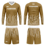 Custom Gold White Basketball Soccer Football Shooting Long T-Shirt for Adults and Kids