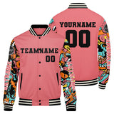Custom Pink Varsity Jackets for Men Women Youth Personalized Letterman Jackets