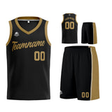 Custom Black Gold Basketball Jersey for Men Women Adult Youth Stitched Name Number Logo